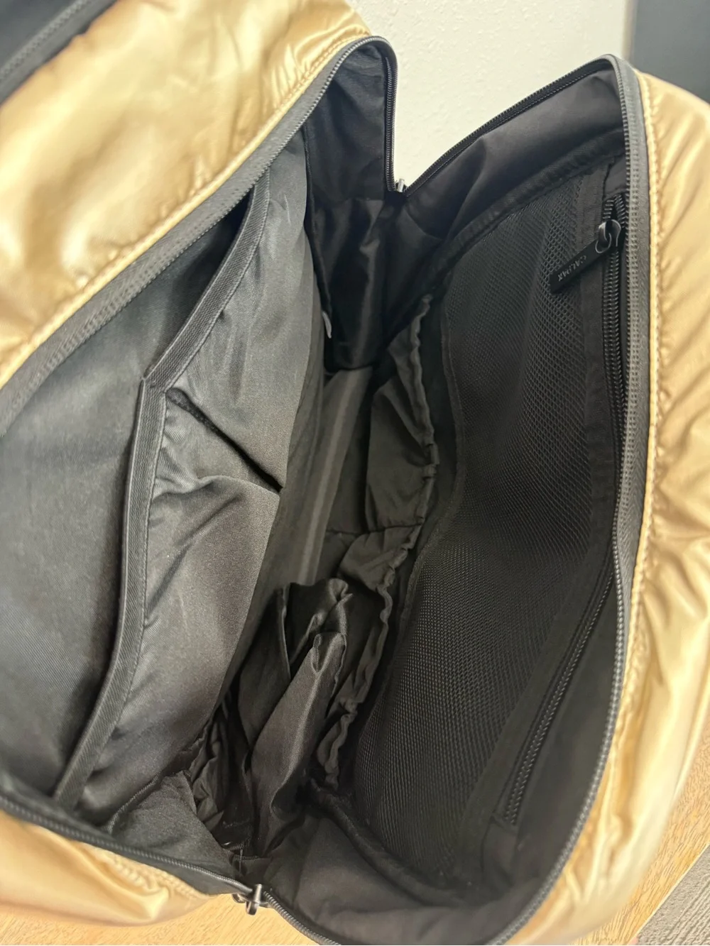 Calpak Luka 15 inch Laptop Gold Backpack